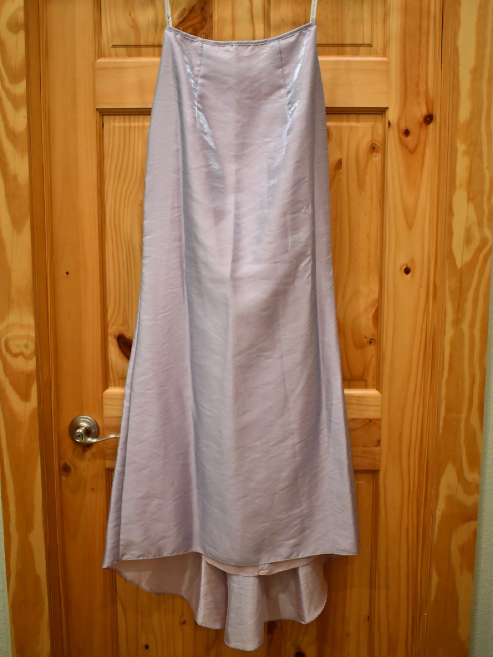 Zum Zum by Niki Livas Lavender Iridescent Satin Maxi Skirt 3-4